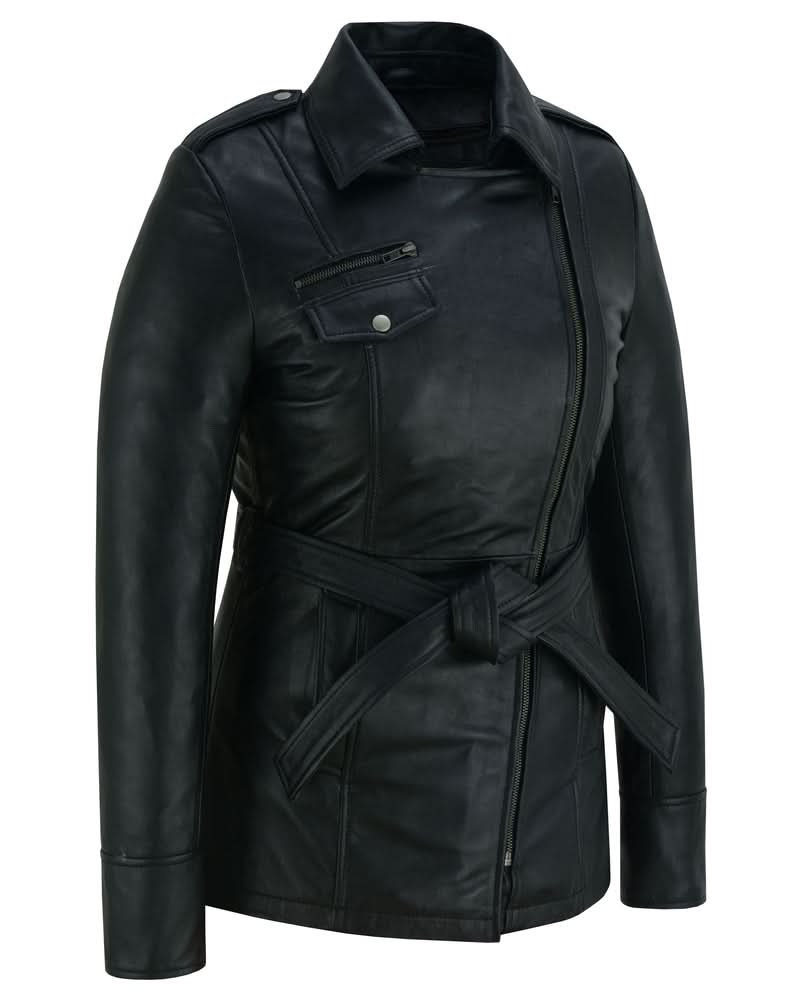 Women's fashion Leather "Dark Siren" Jacket Black