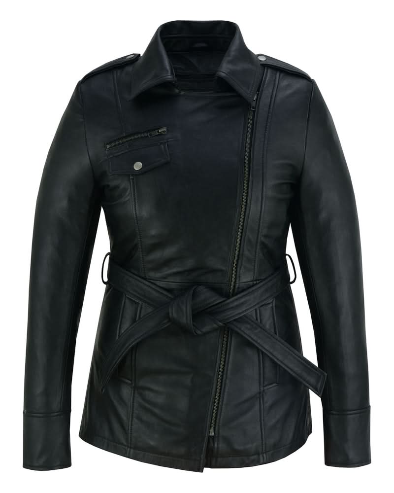Women's fashion Leather "Dark Siren" Jacket Black