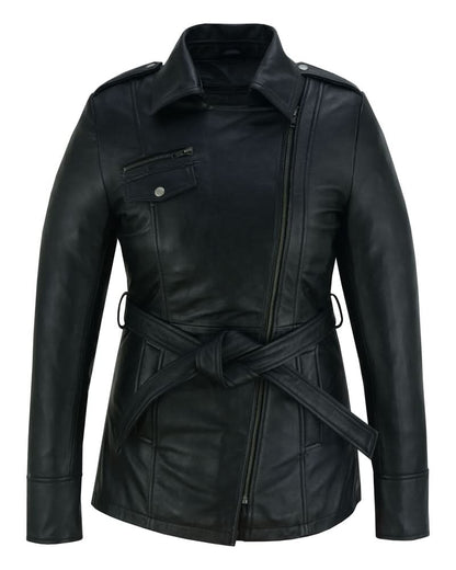 Women's fashion Leather "Dark Siren" Jacket Black