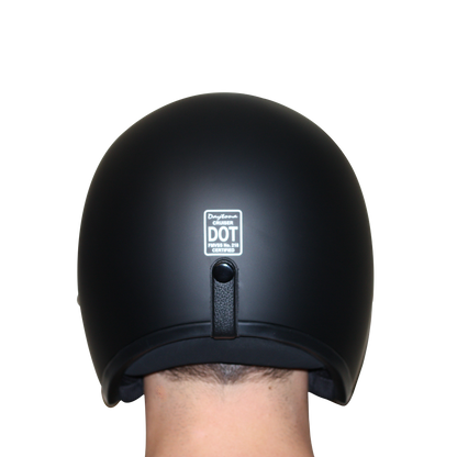 DOT Approved Daytona Cruiser Open Face Motorcycle Helmet - Men, Women & Youth - With Visor & Graphics - W/ Captain America Stealth