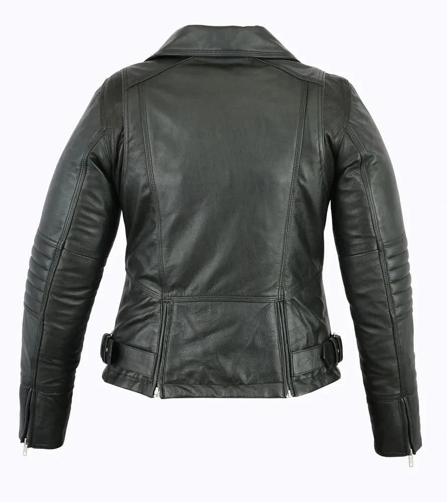 Women's Updated Classic Lightweight Motorcycle Riding Jacket