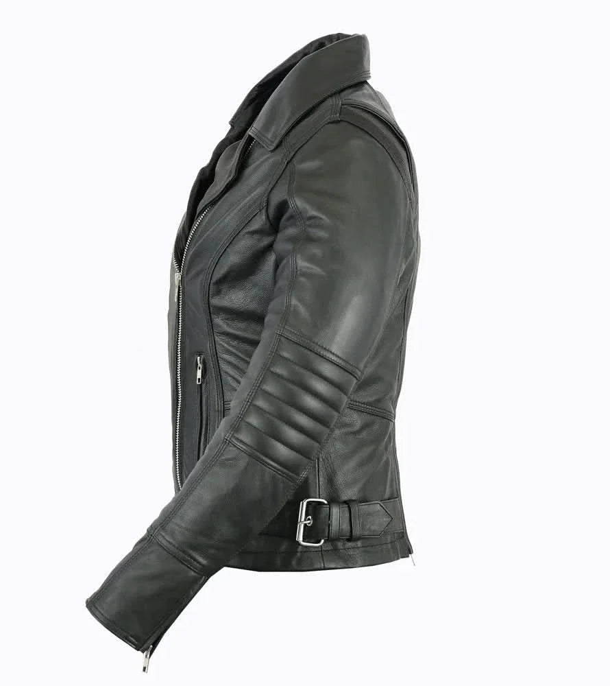 Women's Updated Classic Lightweight Motorcycle Riding Jacket