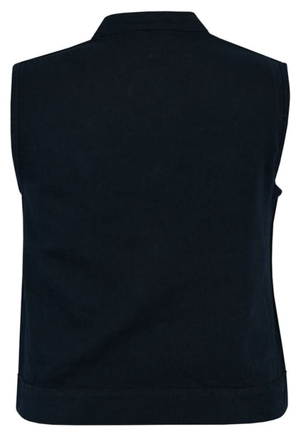 Women's Advance Construction Black Denim Vest