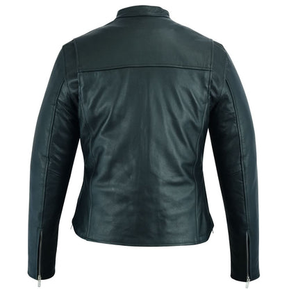 Women's "Road Queen" Women's Black Leather Riding Jacket