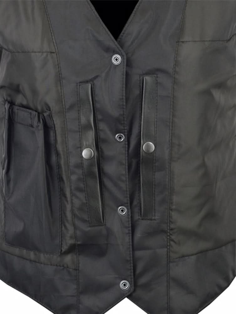 Men's classic Western Style leather vest- "New Catch"