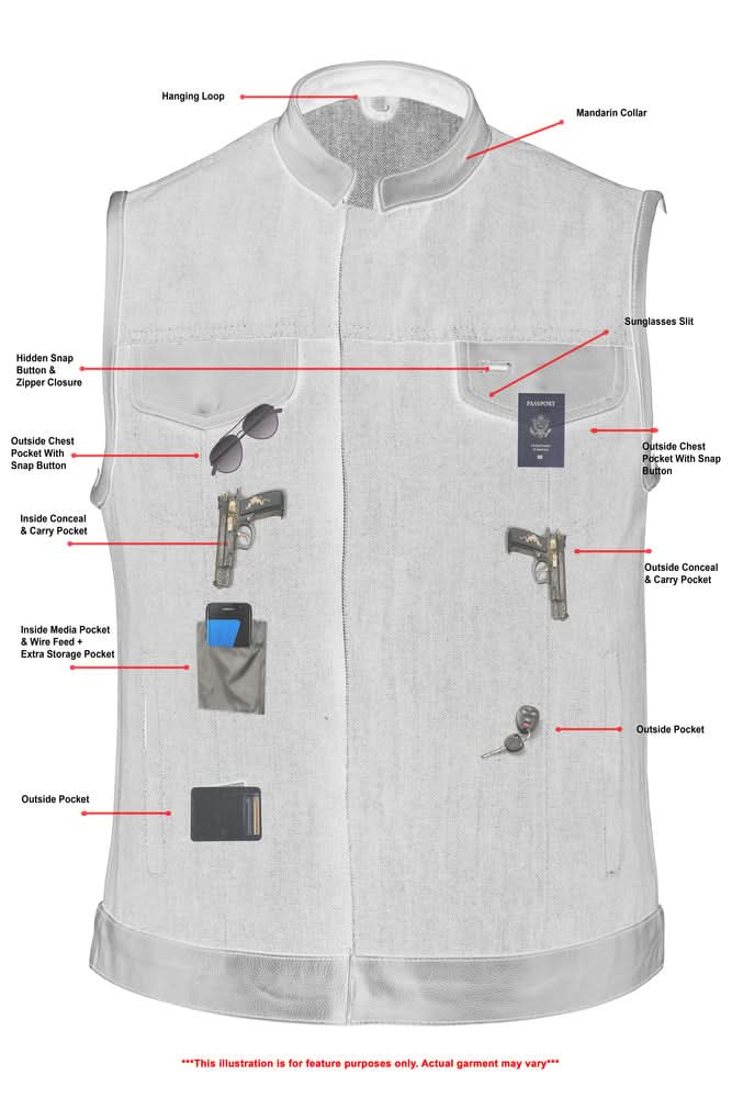 Women's Broken Blue Rough Rub-Off Raw Finish Denim Vest