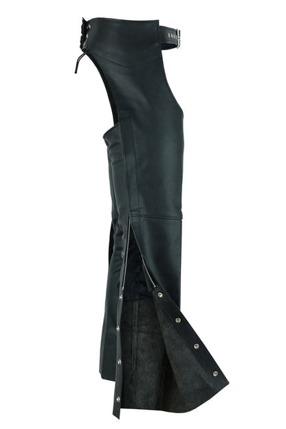 Unisex Basic Coin Pocket Leather Chaps