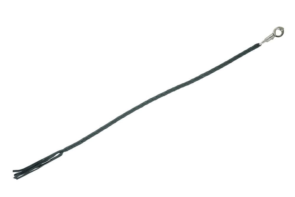 GBW21 Leather Biker Whip - Black