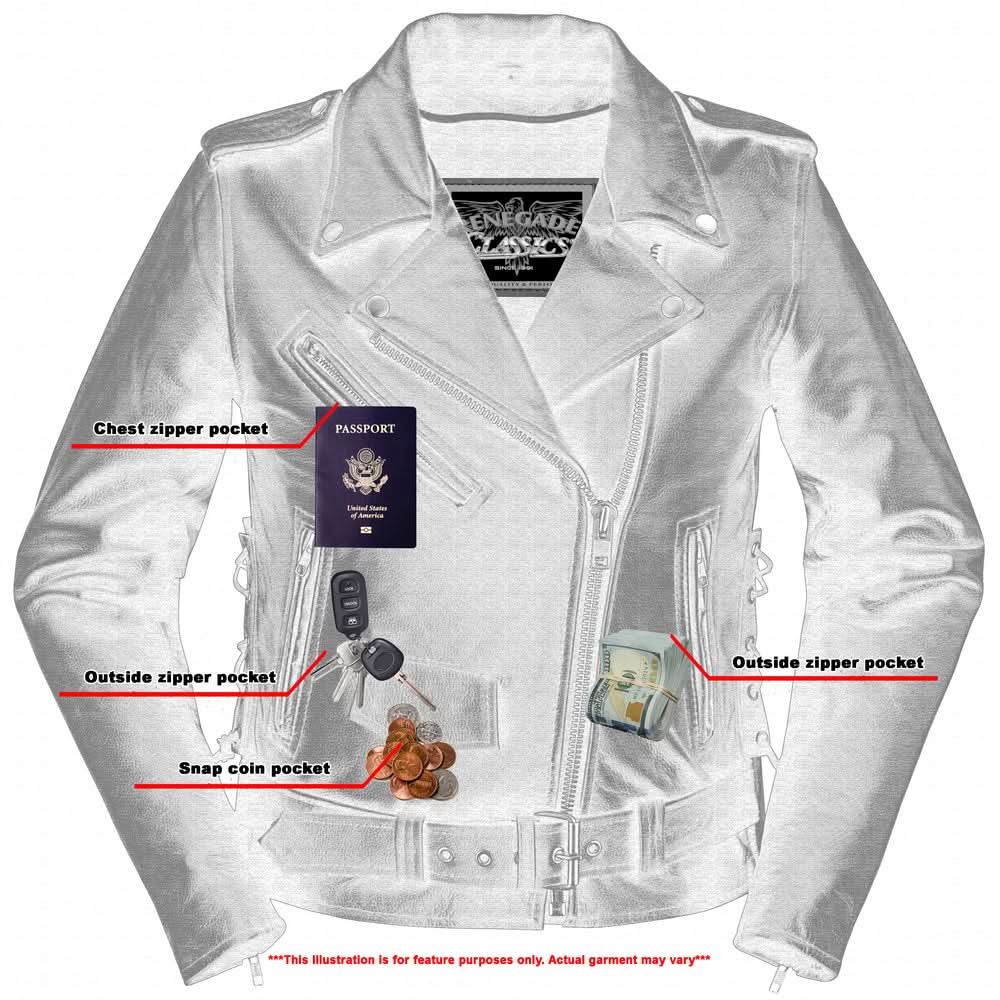 Women's Fashion Leather Motorcycle Jacket- SpeedMoto