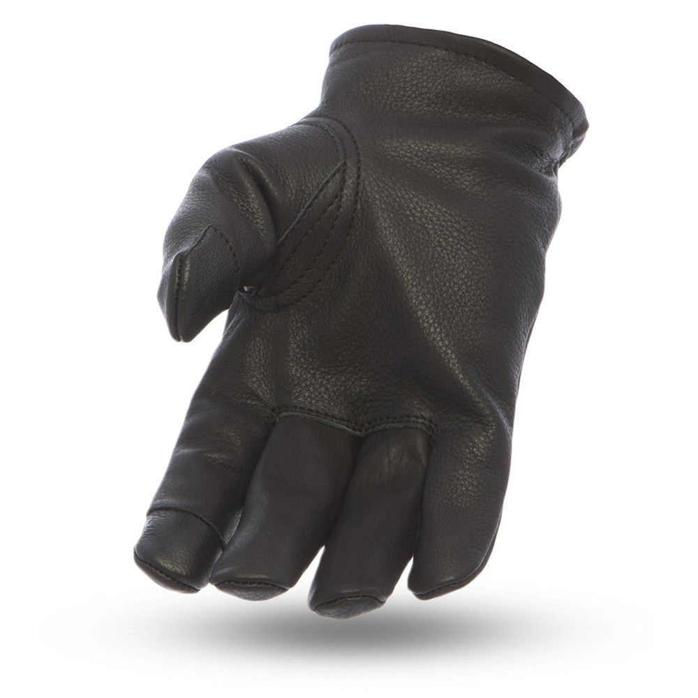 Men's Two-tone Roper Leather Motorcycle Gloves