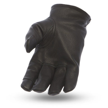 Men's Two-tone Roper Leather Motorcycle Gloves