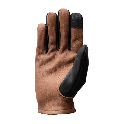 Men's Two-tone Roper Leather Motorcycle Gloves