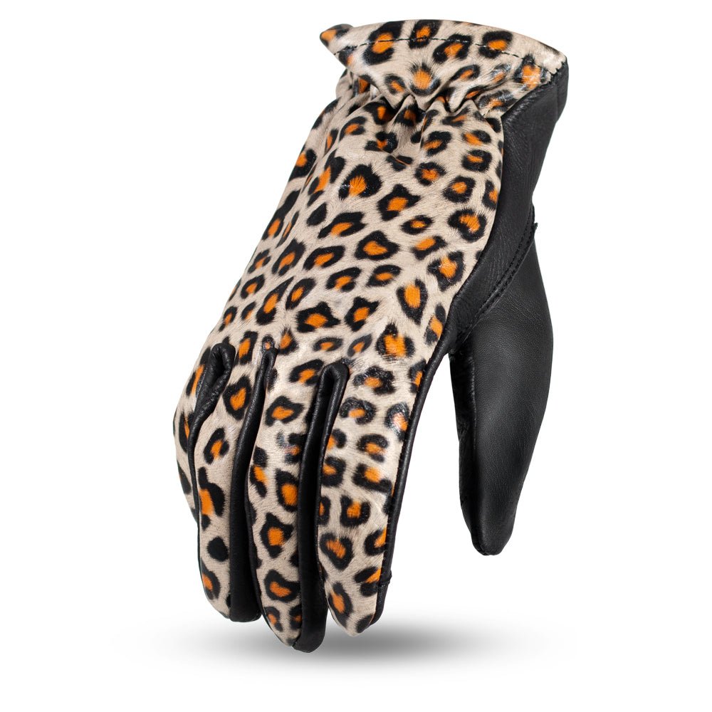Women's Motorcycle Leather Roper Gloves