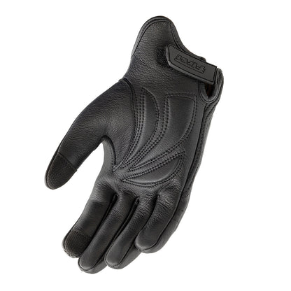 Men's "Rumble" Deer Skin Motorcycle Riding Gloves