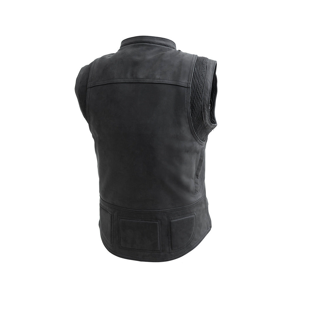 Women's Leather Motorcycle Club Style Riding Jacket- "RYBAK"