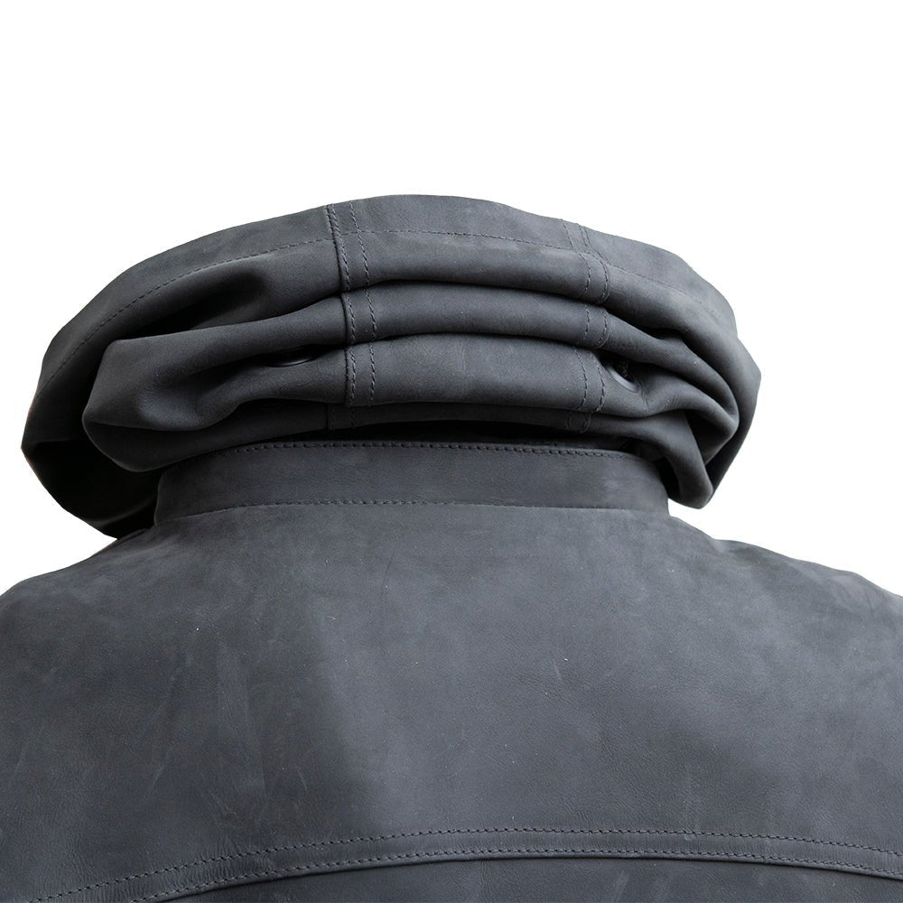 Women's Leather Motorcycle Club Style Riding Jacket- "RYBAK"