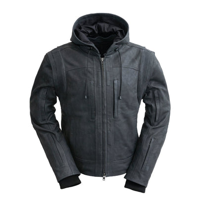 Women's Leather Motorcycle Club Style Riding Jacket- "RYBAK"