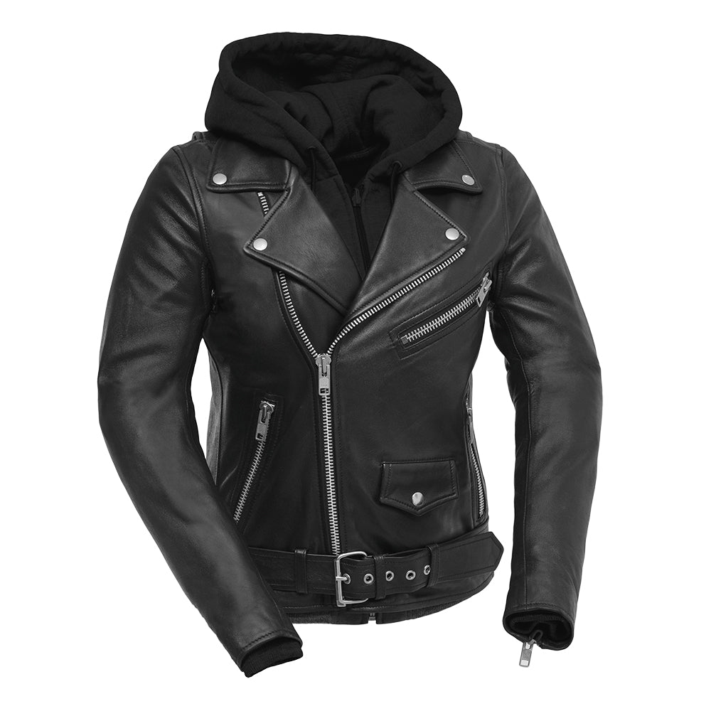 Women's Leather Motorcycle Riding Jacket- "Ryman"