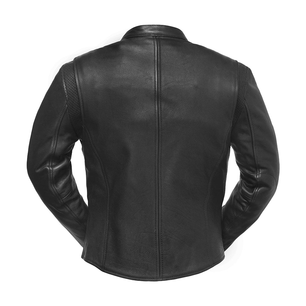 Women's Stylish Motorcycle Leather Jacket- "Speed Queen"