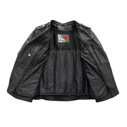 Women's Classic Motorcycle Leather Riding Jacket- "Tantrum"