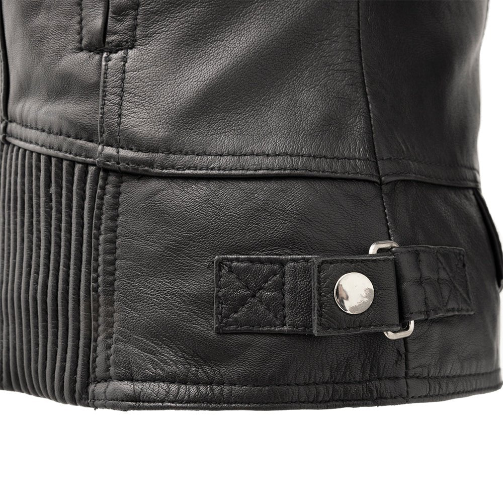 Women's Classic Motorcycle Leather Riding Jacket- "Tantrum"