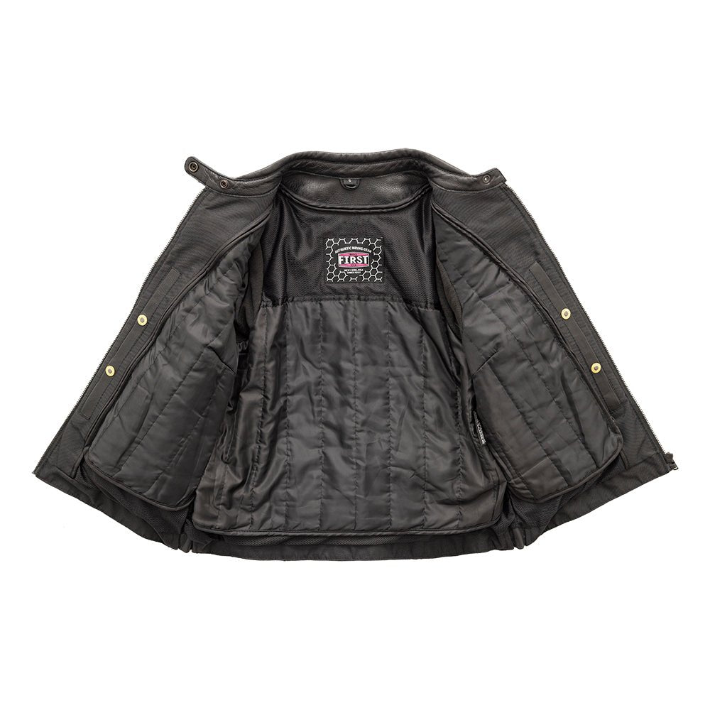 Women's Motorcycle Leather Jacket- "Targa"