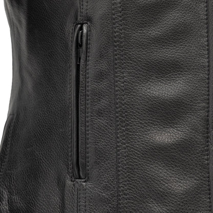Women's Motorcycle Leather Jacket- "Targa"