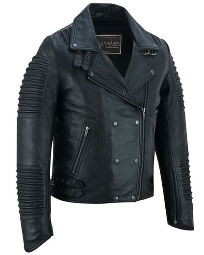Women's Black Fashion Leather Jacket- Shadow Queen