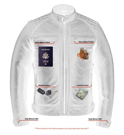 Men's Faux (Imitation) Leather Fashion Jacket