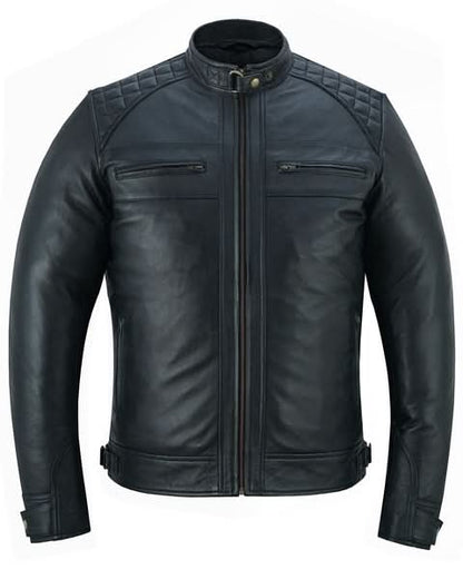 Men's Faux (Imitation) Leather Fashion Jacket