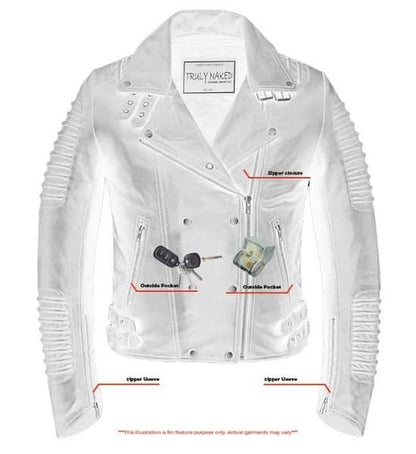Women's Black Fashion Leather Jacket- Shadow Queen