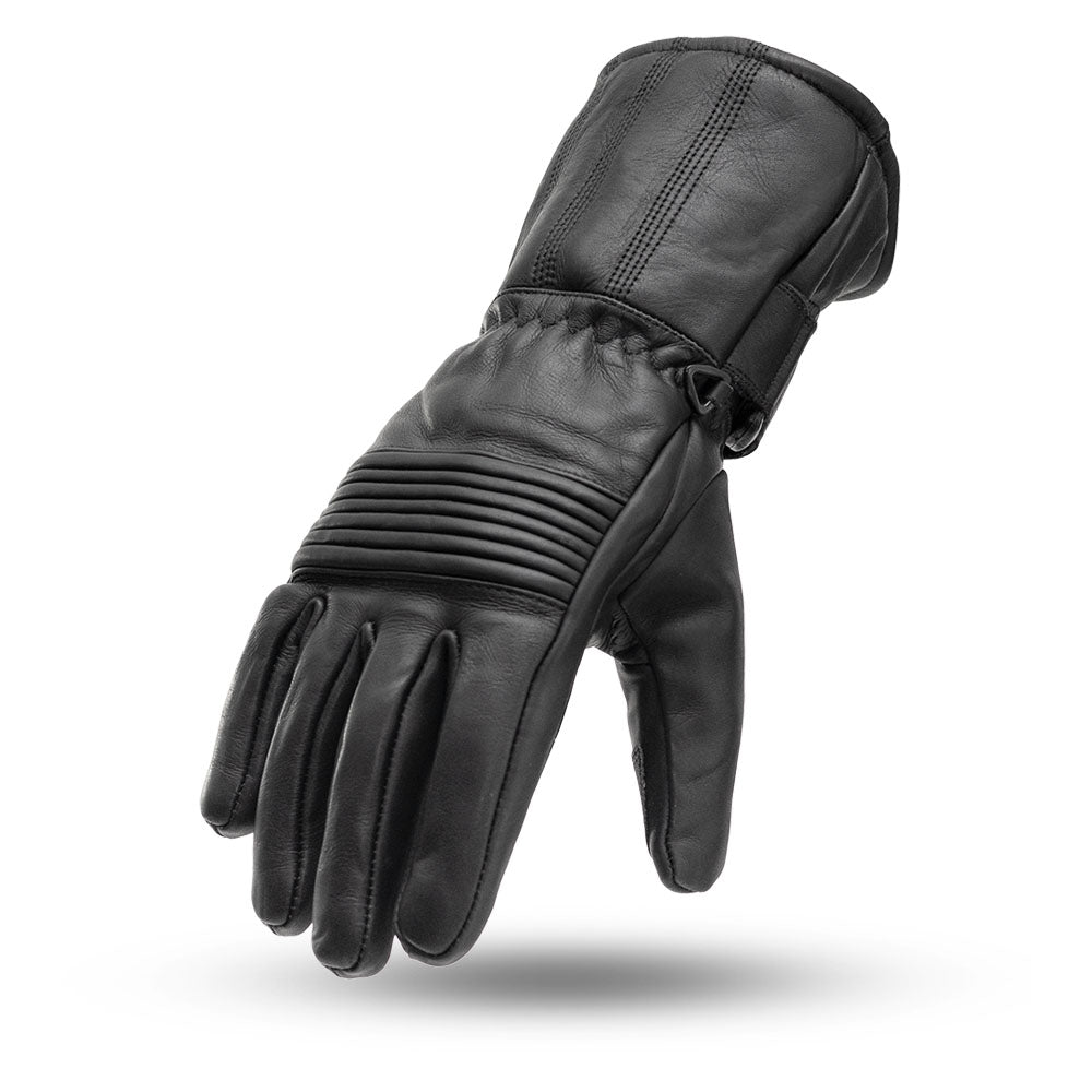 Men's Leather Gauntlet Glove- "Throttle"