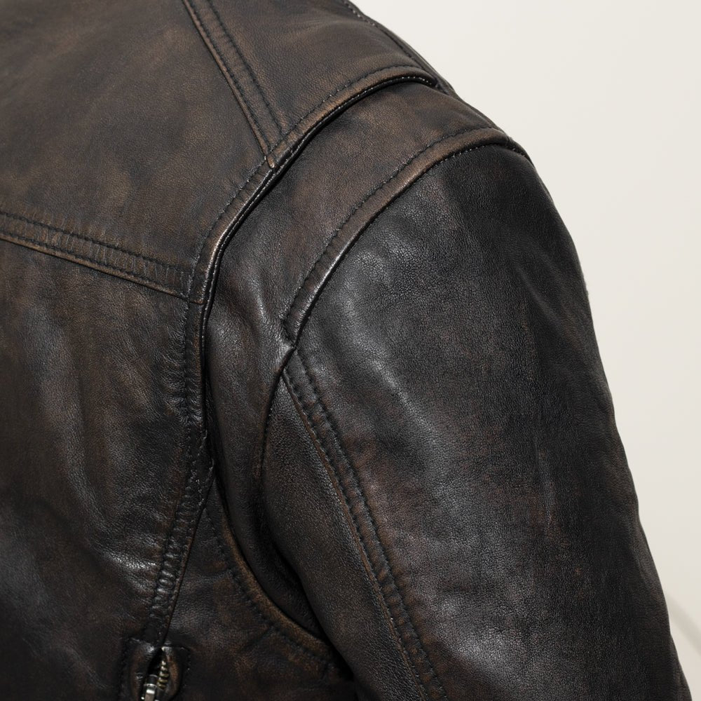 Women's Leather Motorcycle Riding Jacket- "Trickster"