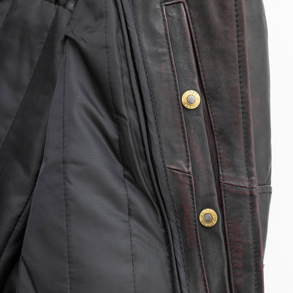 Women's Motorcycle Leather Riding Jacket- "Wildside"