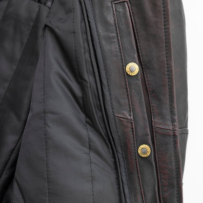 Women's Motorcycle Leather Riding Jacket- "Wildside"