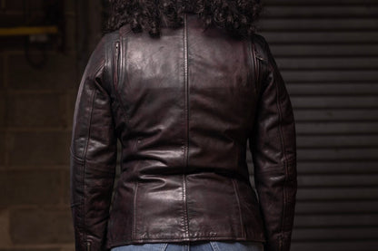 Women's Motorcycle Leather Riding Jacket- "Wildside"