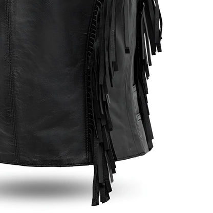 Women's "Apache" Leather Motorcycle Vest